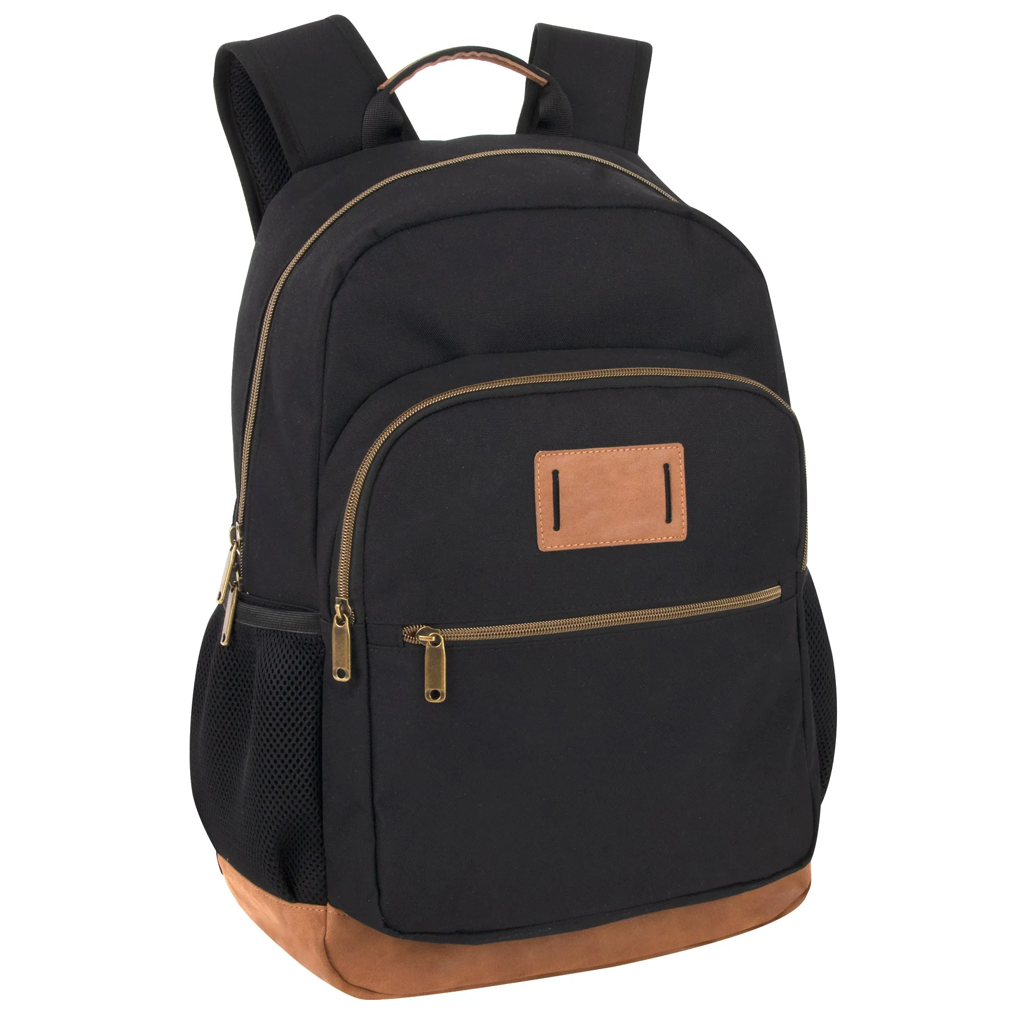 18.5-inch Multi Pocket Backpack w Vynl Bottom  - 3 Colors