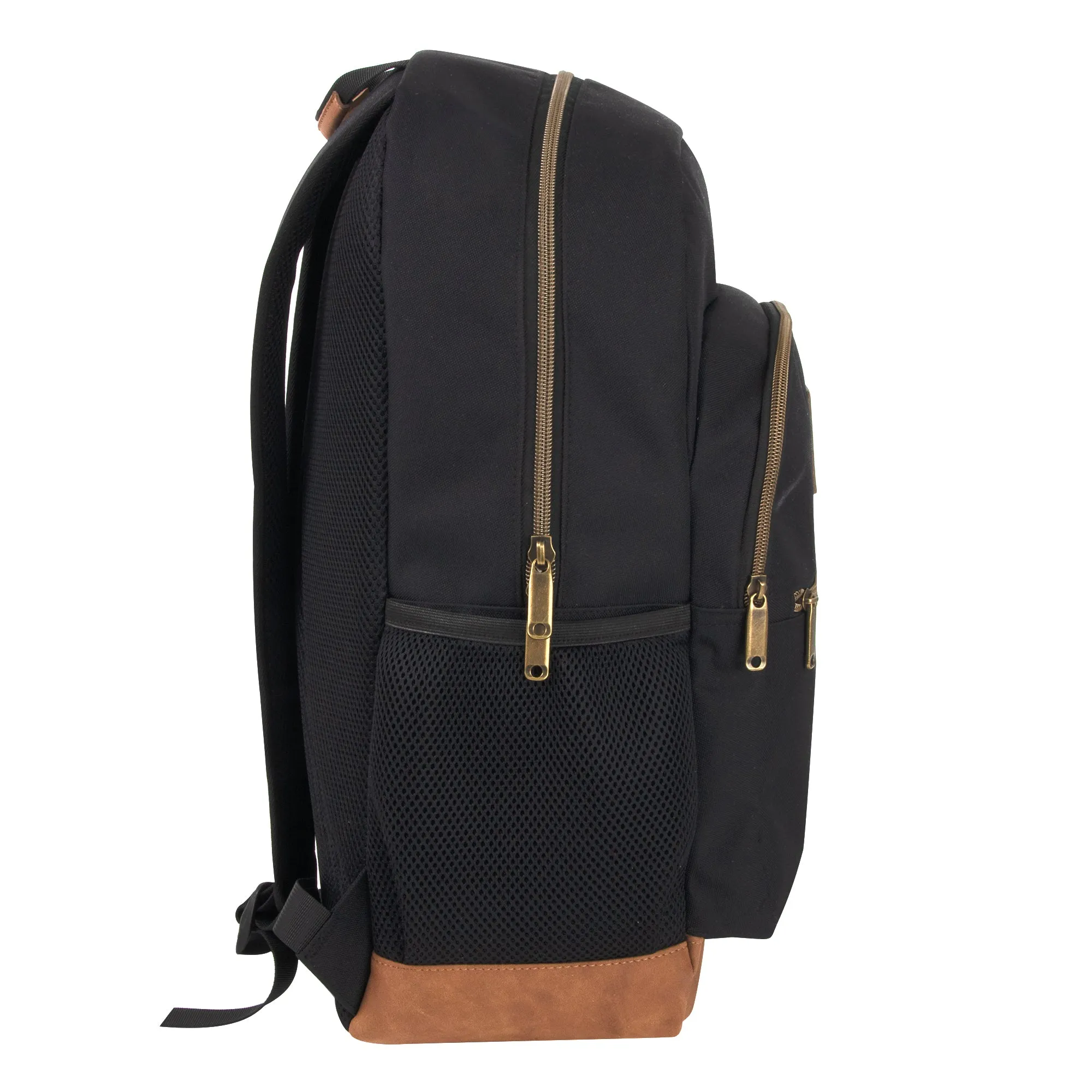 18.5-inch Multi Pocket Backpack w Vynl Bottom  - 3 Colors