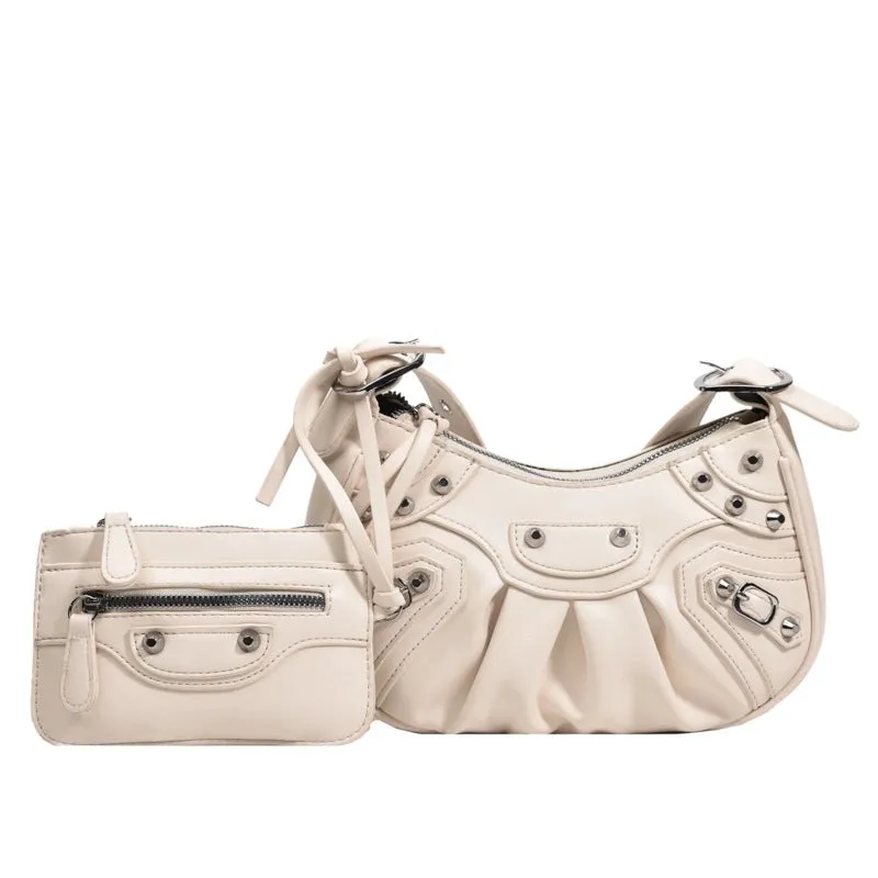 2022 Summer New Style Two-in-one Solid Color Shoulder Messenger Bag