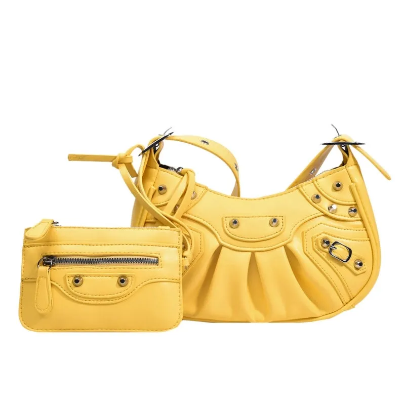 2022 Summer New Style Two-in-one Solid Color Shoulder Messenger Bag