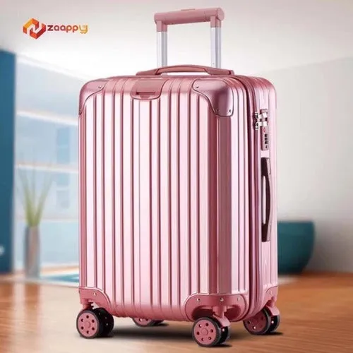 20" Rose Gold Aluminium Framed Hard Shell Without Zipper Carry On Luggage with Spinner Wheel