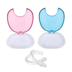 2pcs Dental Boxes, Denture Storage Box, Retainer Storage Box, Fixed Box Storage Box, Mouth Guard Storage Box (Pink, Light Blue)