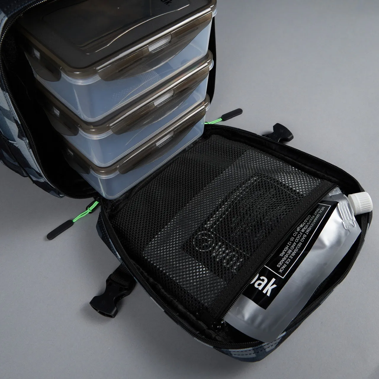 45L Splinter Camo Green Meal Prep Management