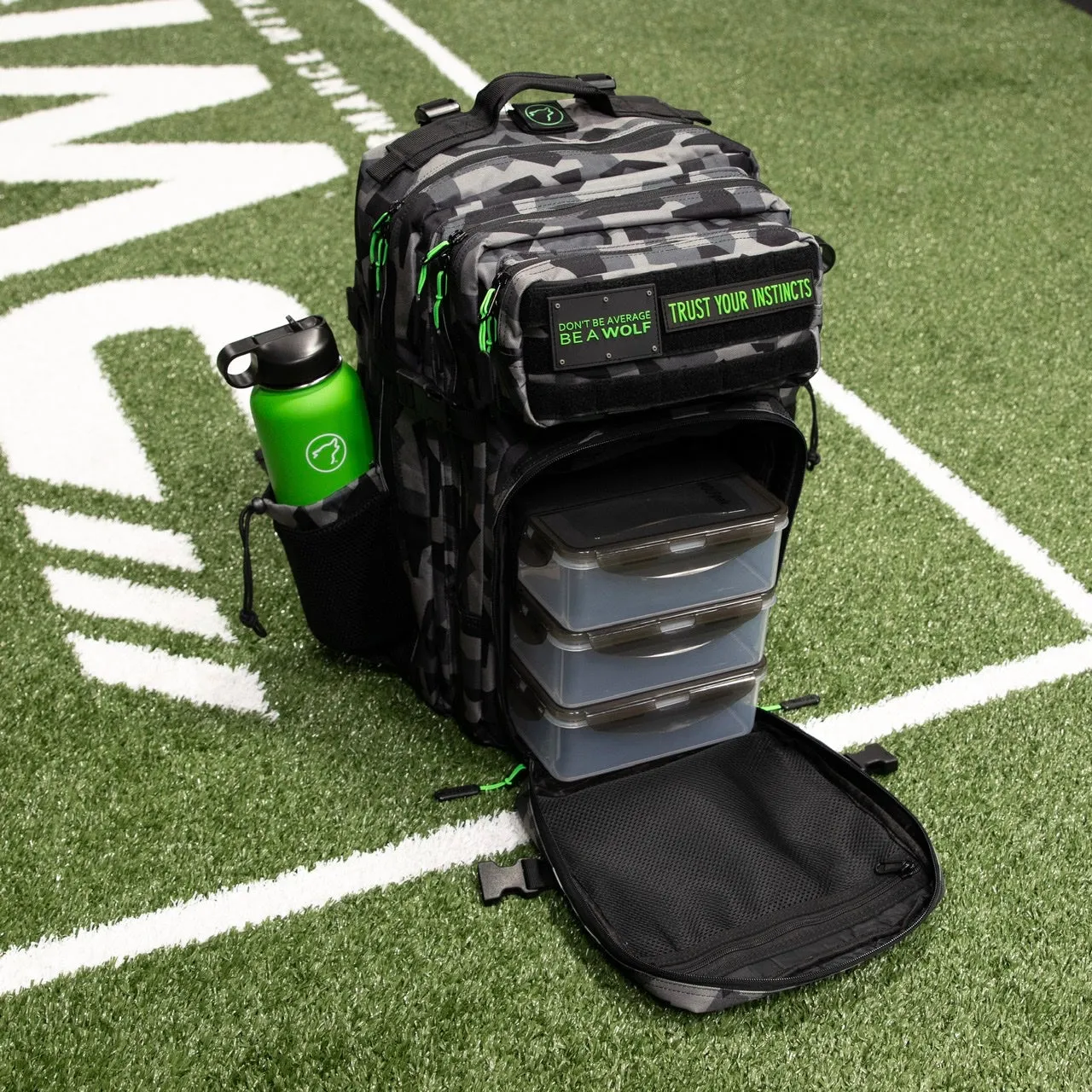 45L Splinter Camo Green Meal Prep Management