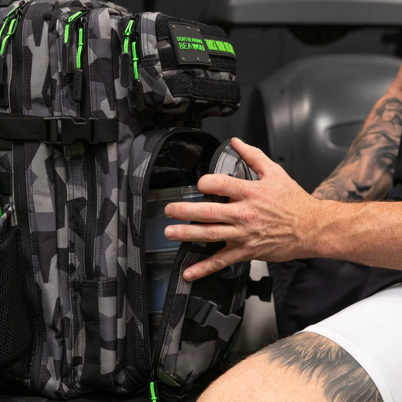 45L Splinter Camo Green Meal Prep Management
