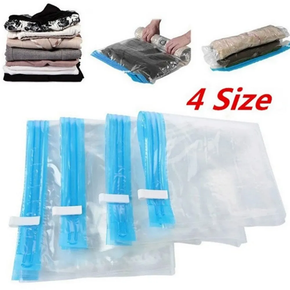 8pcs Set Packing Cubes and 4Pcs Hand Rolling Clothes Compression Storage Bags Travel Luggage Organizers