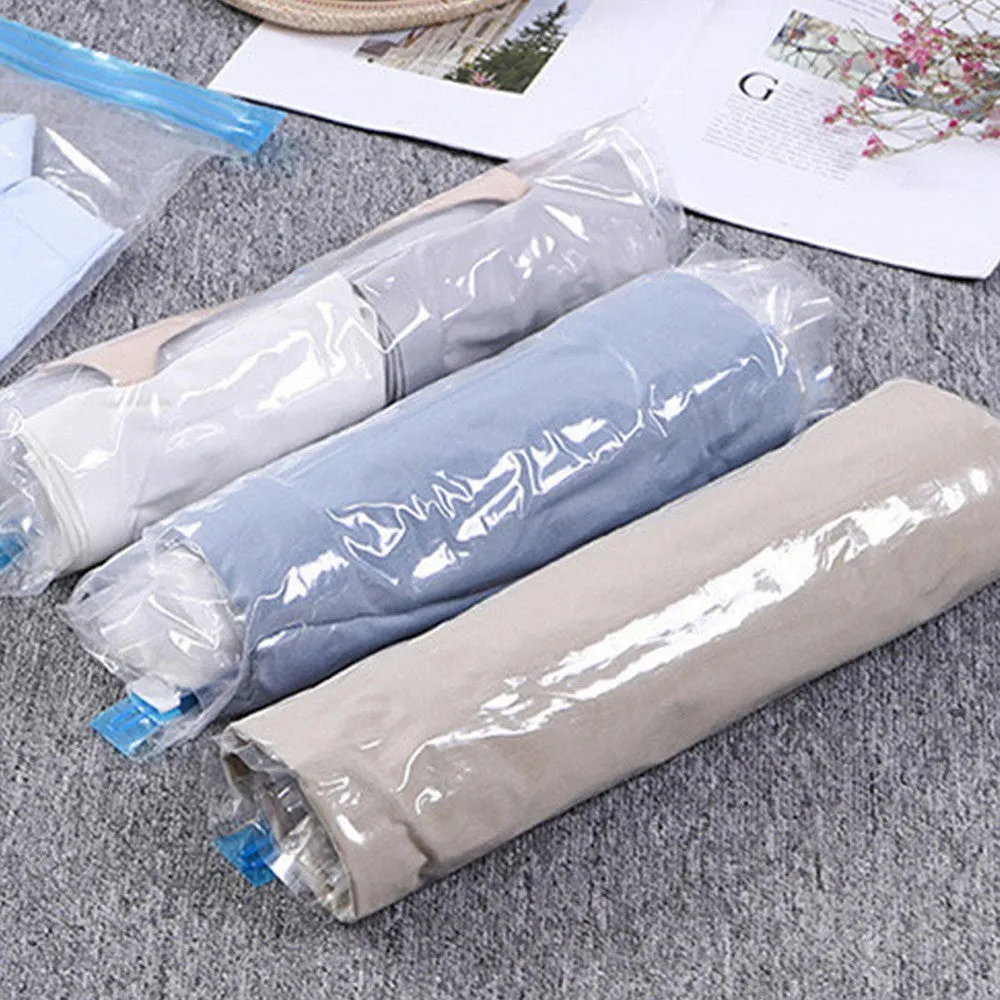 8pcs Set Packing Cubes and 4Pcs Hand Rolling Clothes Compression Storage Bags Travel Luggage Organizers