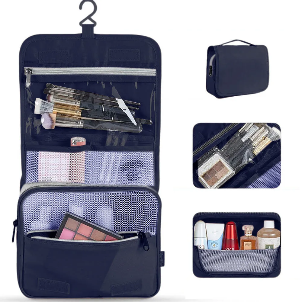 8Pcs Set Travel Packing Cubes Compression Storage Bags for Suitcases Navy