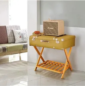 Aadvik Crafts Deluxe Straight Leg Luggage Multipurpose Wooden Stand Rack