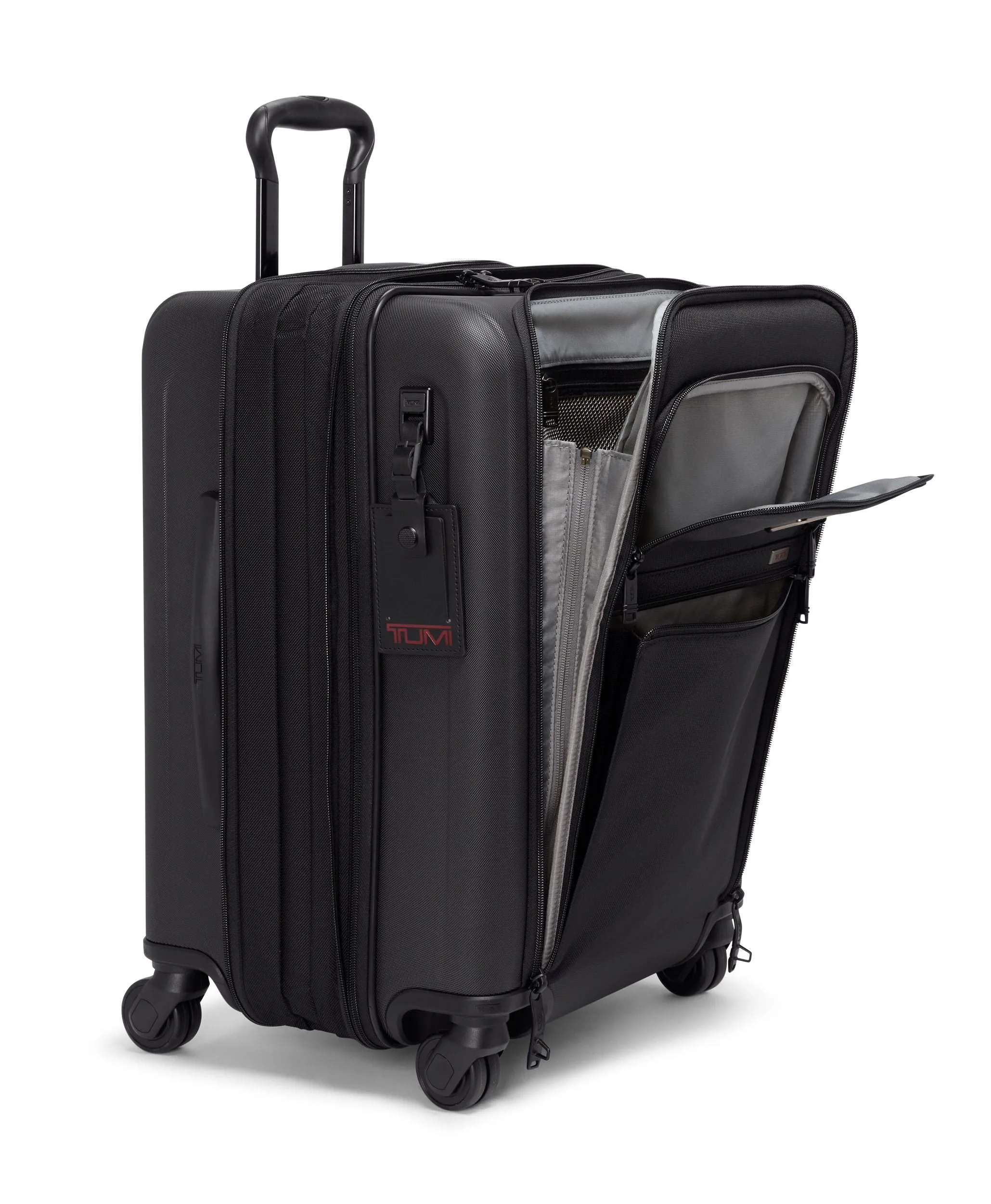 ALPHA HYBRID 4 Wheeled Continental Expandable Carry-On Small - Black
