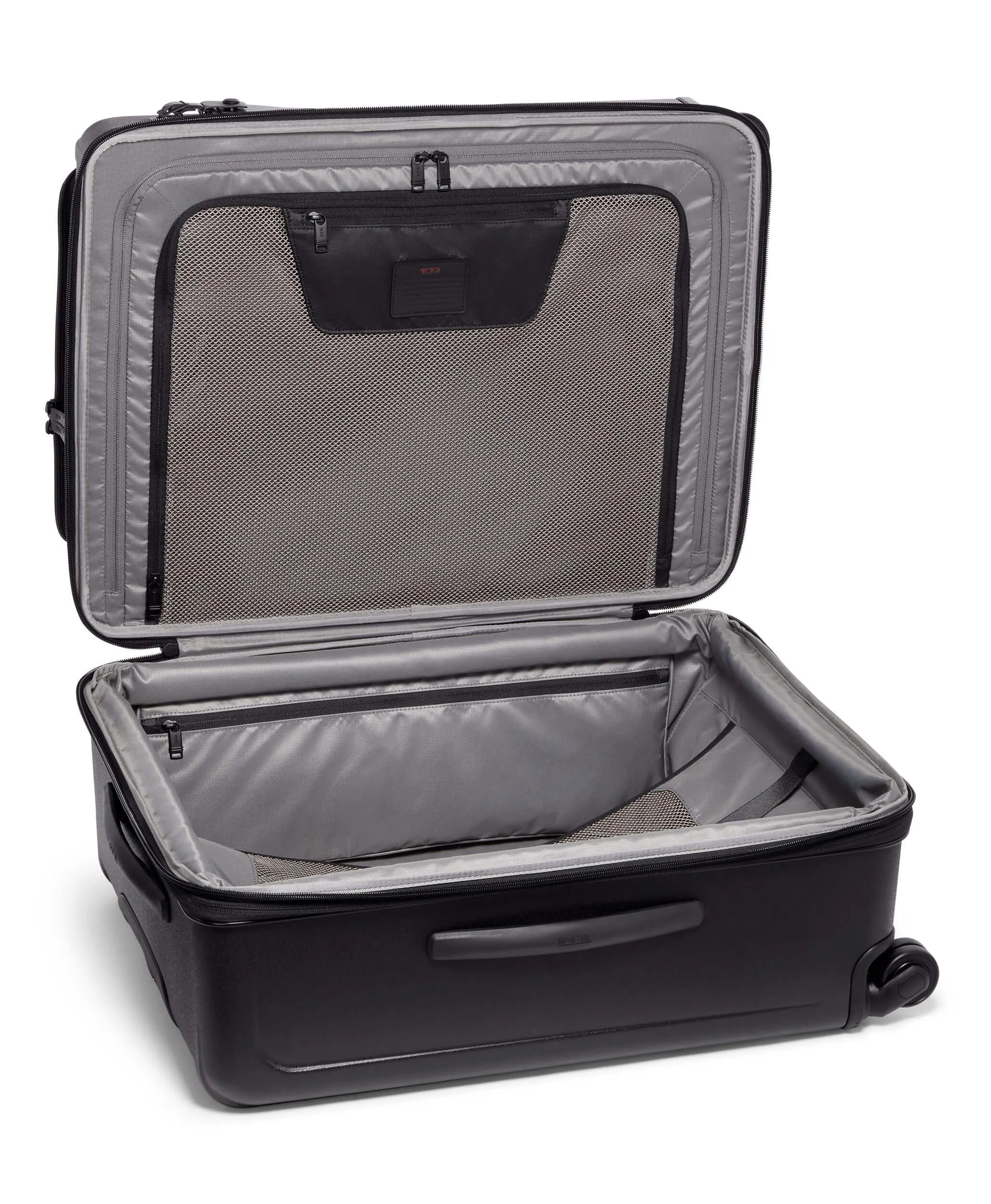 ALPHA HYBRID 4 Wheeled Short Trip Expandable Checked Luggage 66 cm - Black