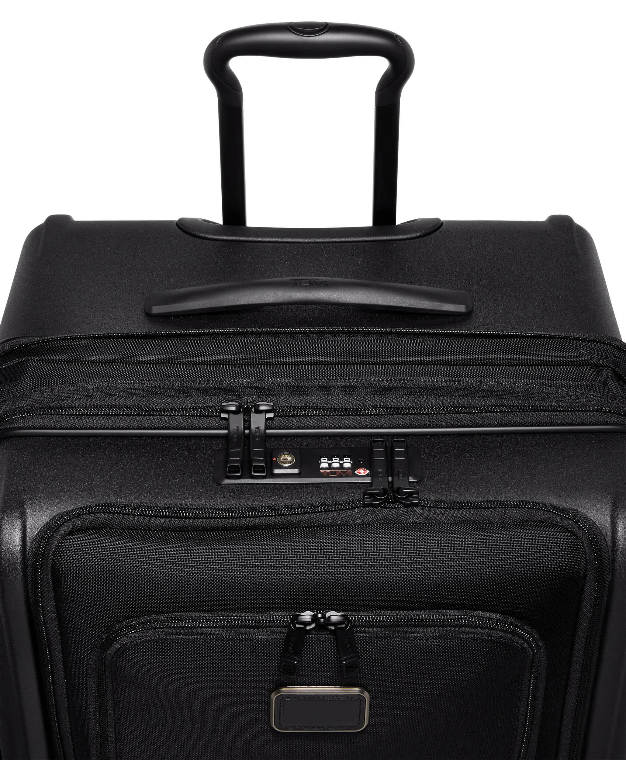 ALPHA HYBRID 4 Wheeled Short Trip Expandable Checked Luggage 66 cm - Black