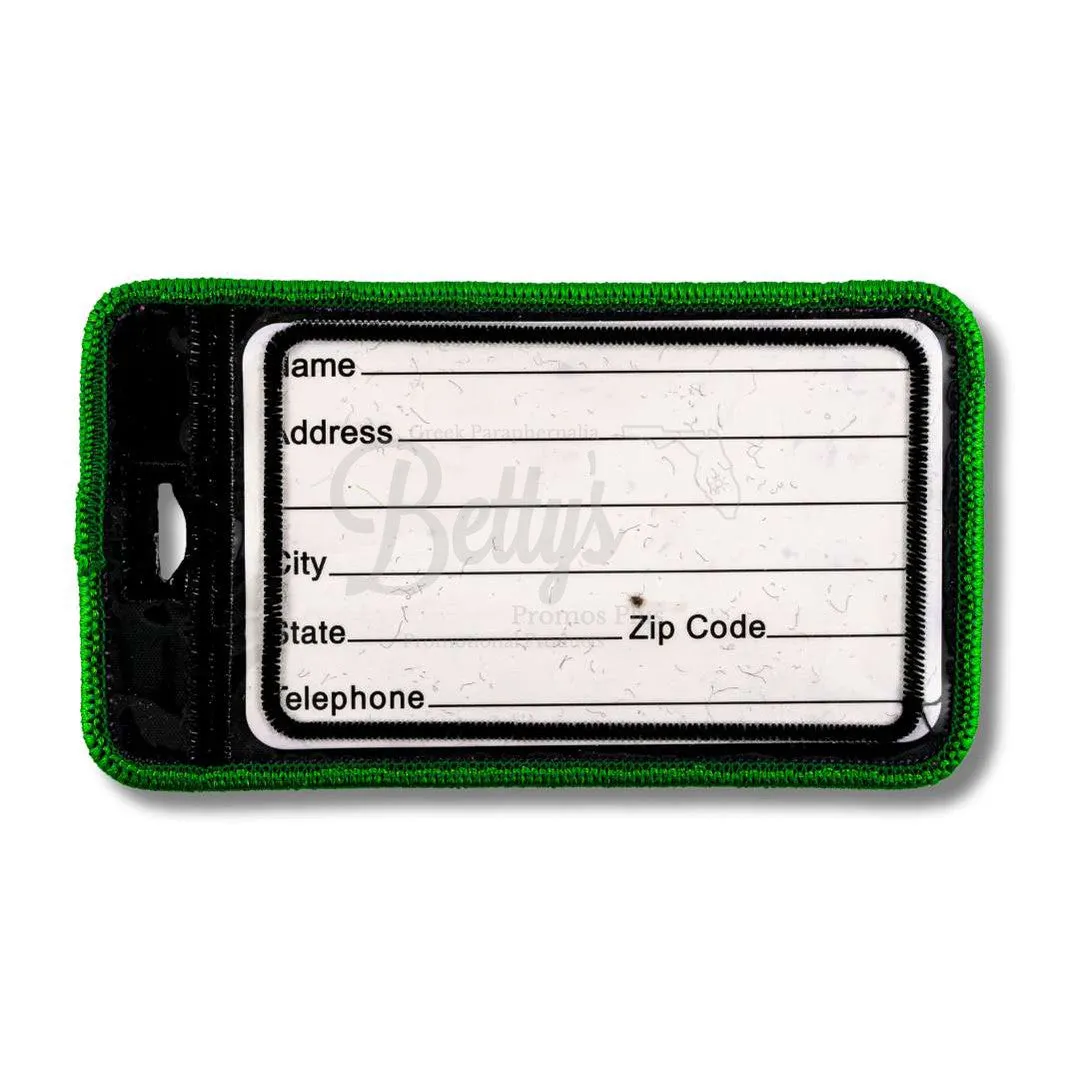 Alpha Kappa Alpha AKA Shield Embroidered Luggage Tag