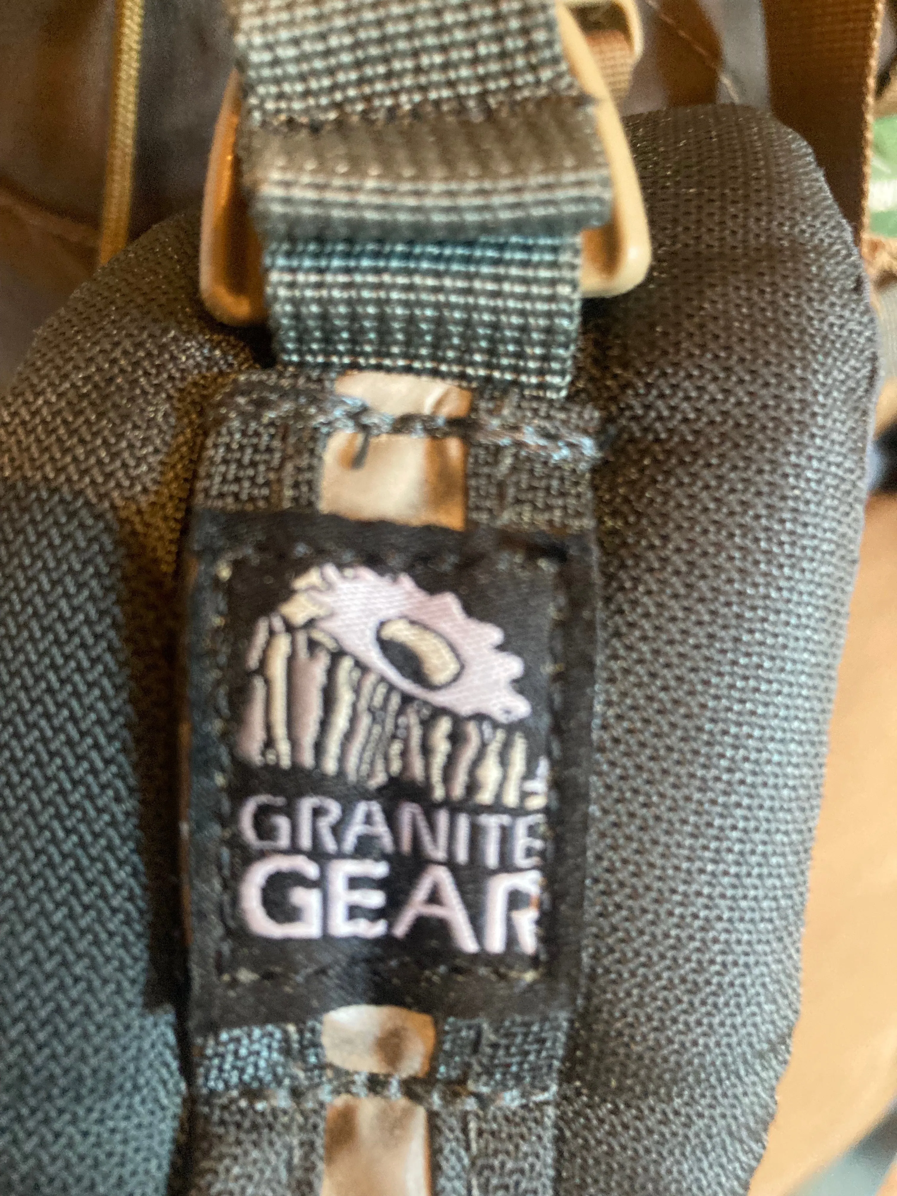 Backpack, Granite Gear Blaze AC 60 with LINELOC Lid Green / Brown / Grey