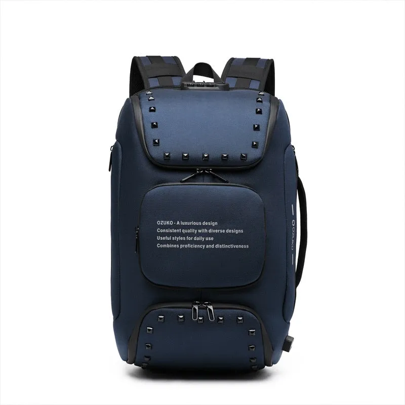 Backpack with Shoe Compartmentg Stylish Anti-theft USB Charging 15.6 Inch Laptop Backpacks Waterproof