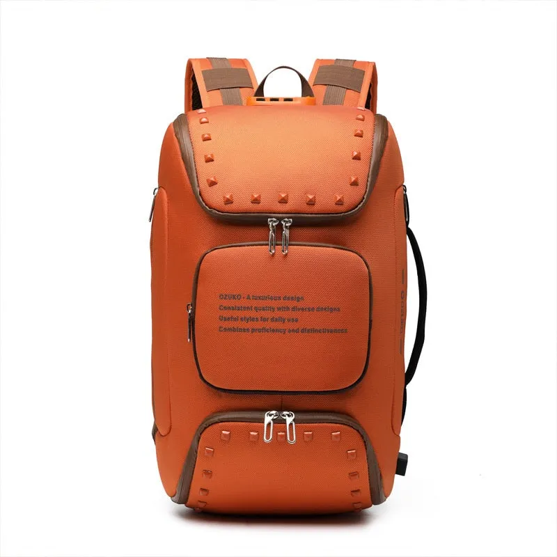 Backpack with Shoe Compartmentg Stylish Anti-theft USB Charging 15.6 Inch Laptop Backpacks Waterproof