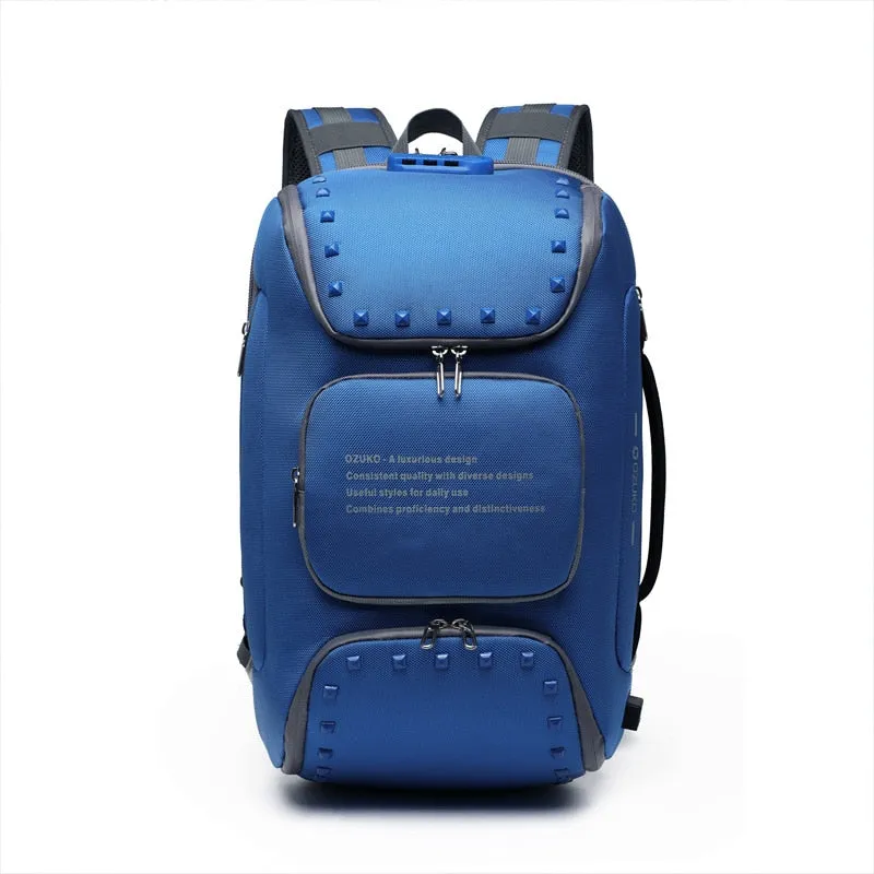 Backpack with Shoe Compartmentg Stylish Anti-theft USB Charging 15.6 Inch Laptop Backpacks Waterproof