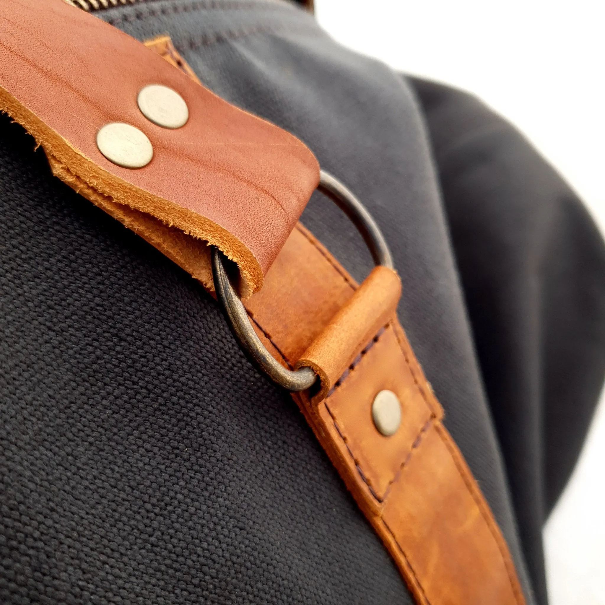Bark And Mill Canvas Travel Bag | Storm