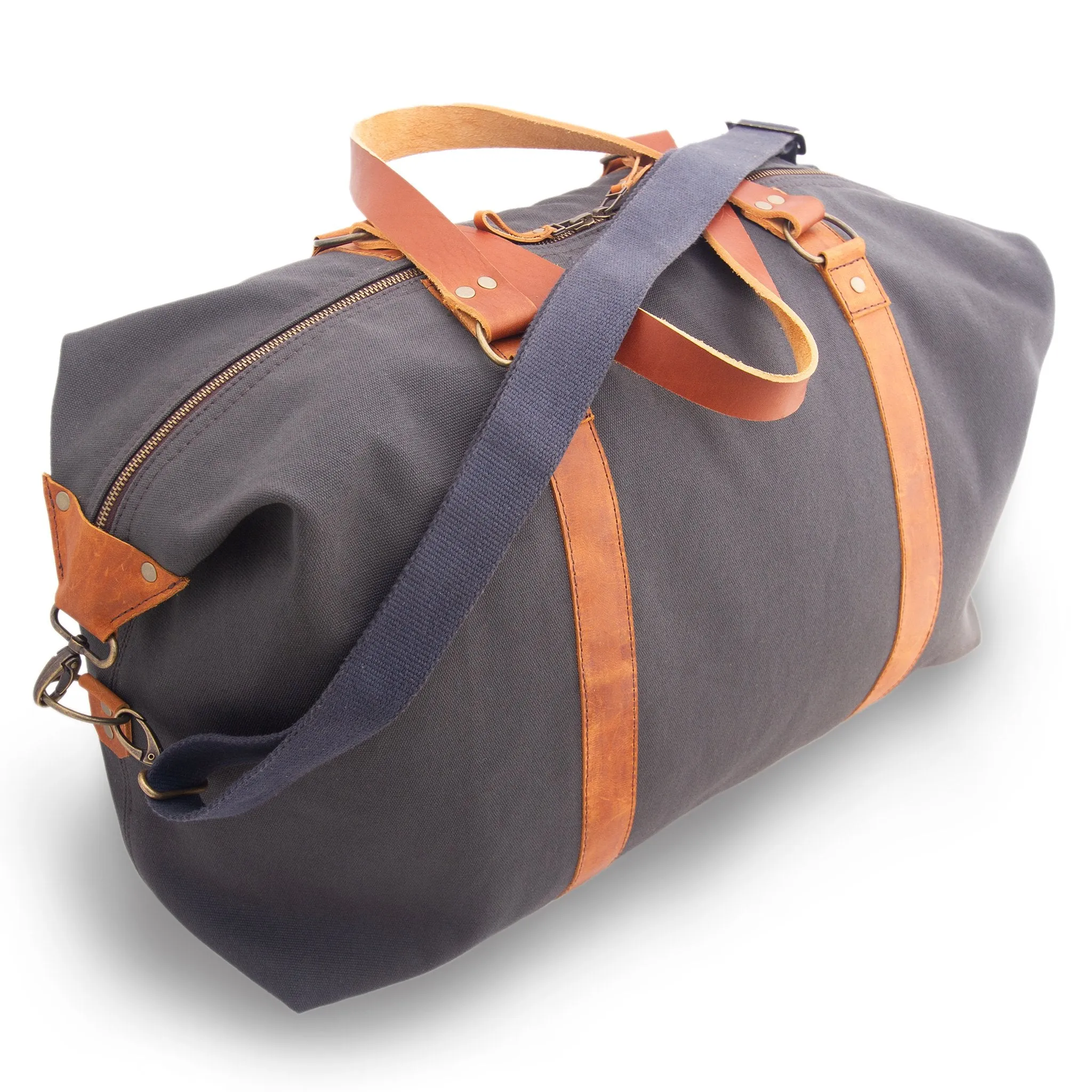 Bark And Mill Canvas Travel Bag | Storm