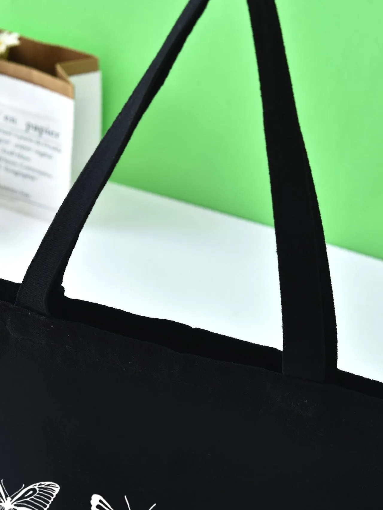 binfenxie - Butterfly Pattern Shopper Bags  - Women Tote Bags