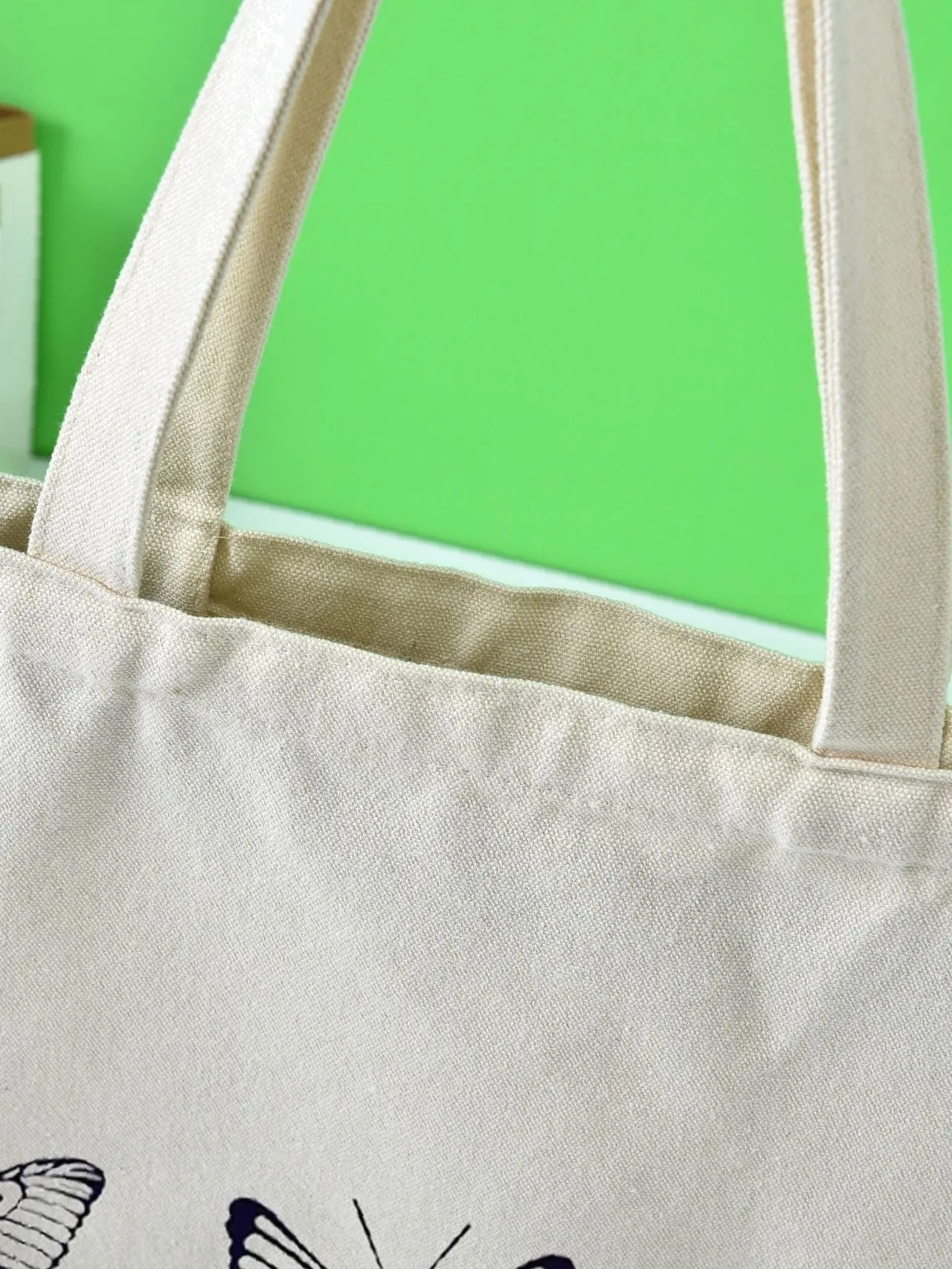 binfenxie - Butterfly Pattern Shopper Bags  - Women Tote Bags
