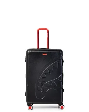 Black Molded Shark Mouth Large Luggage
