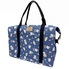 Blue Summer Tails Extra Large Travel Tote