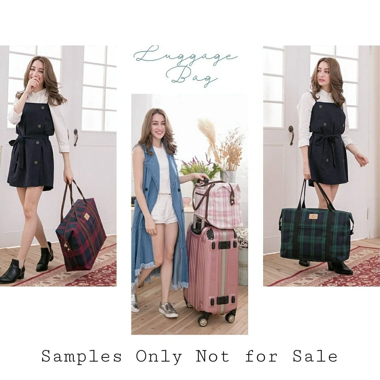 Blue Summer Tails Extra Large Travel Tote