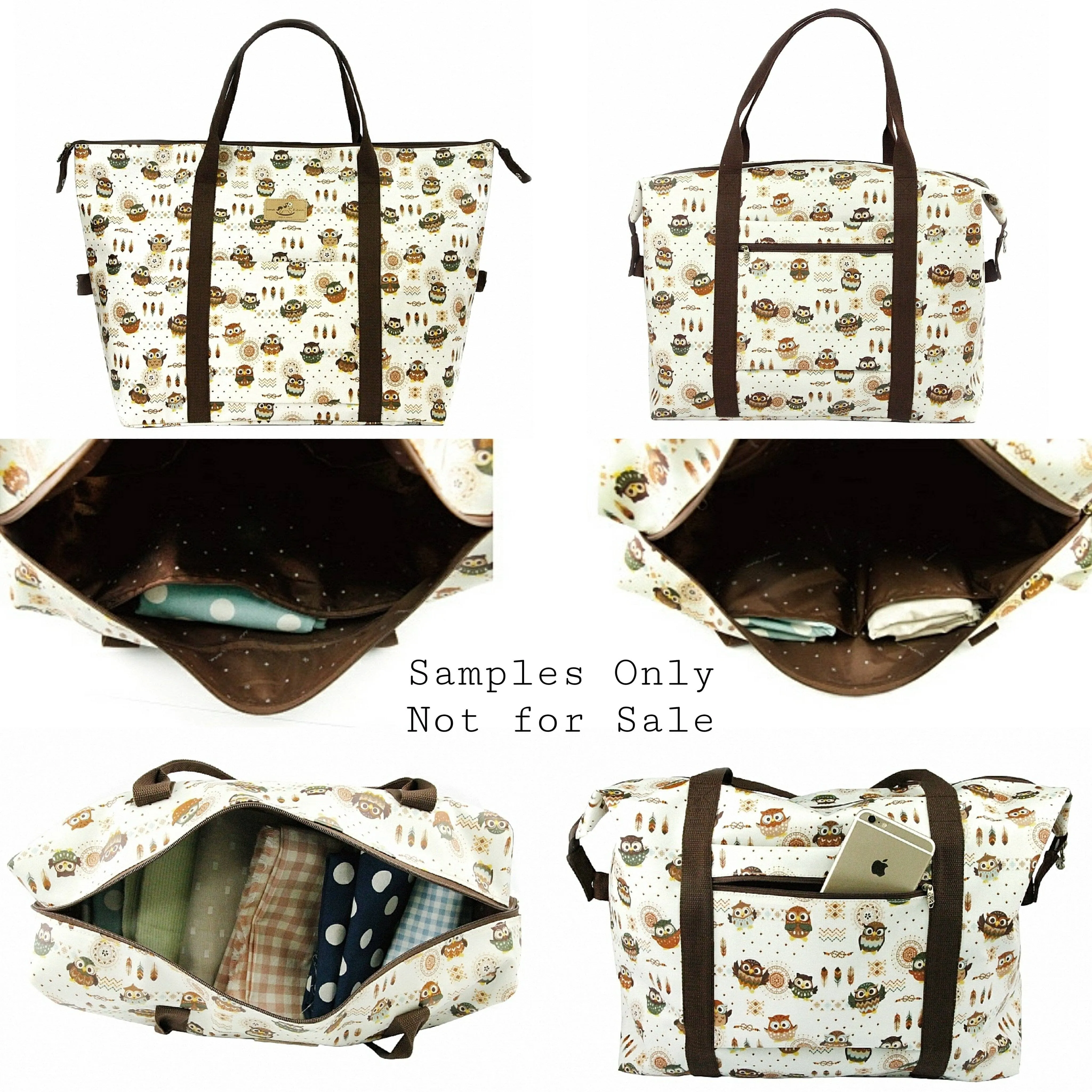 Blue Summer Tails Extra Large Travel Tote