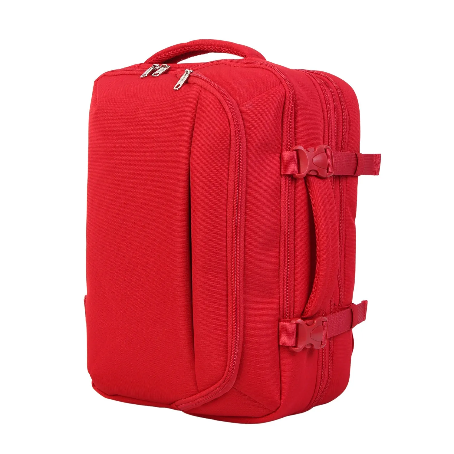 BONTOUR FlexiGo Backpack for Wizzair 40x30x20cm, Expandable Carry-On hand luggage in Red color