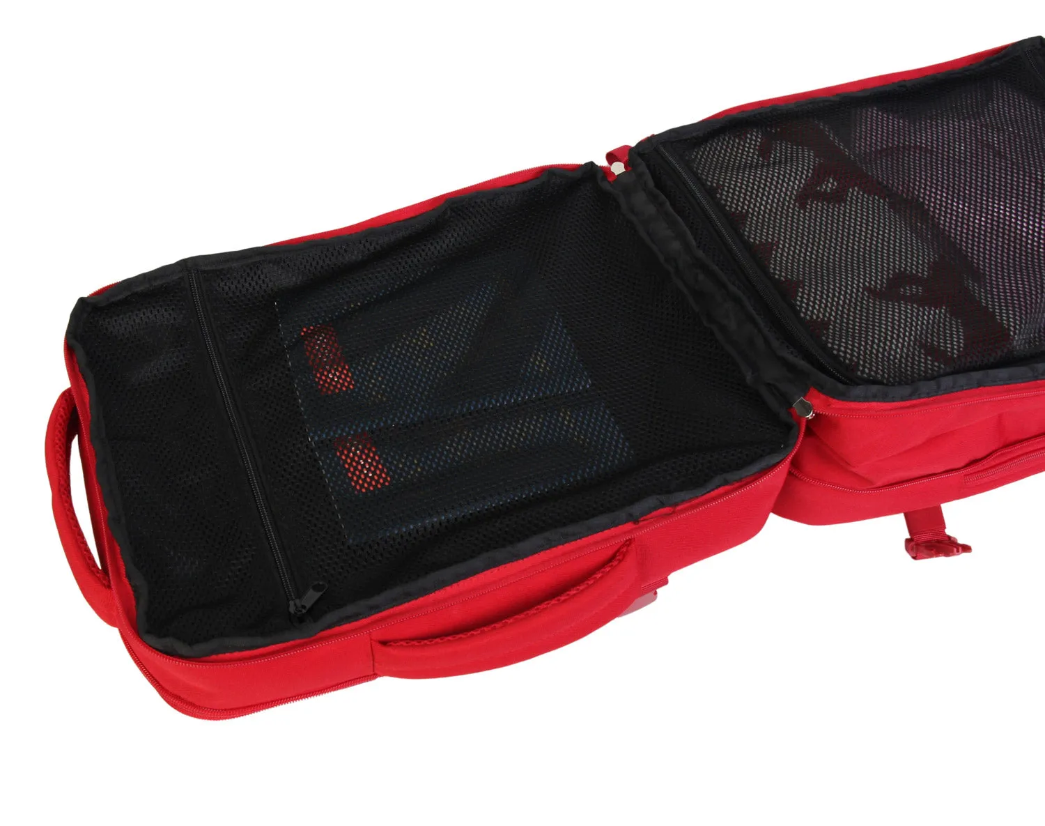 BONTOUR FlexiGo Backpack for Wizzair 40x30x20cm, Expandable Carry-On hand luggage in Red color