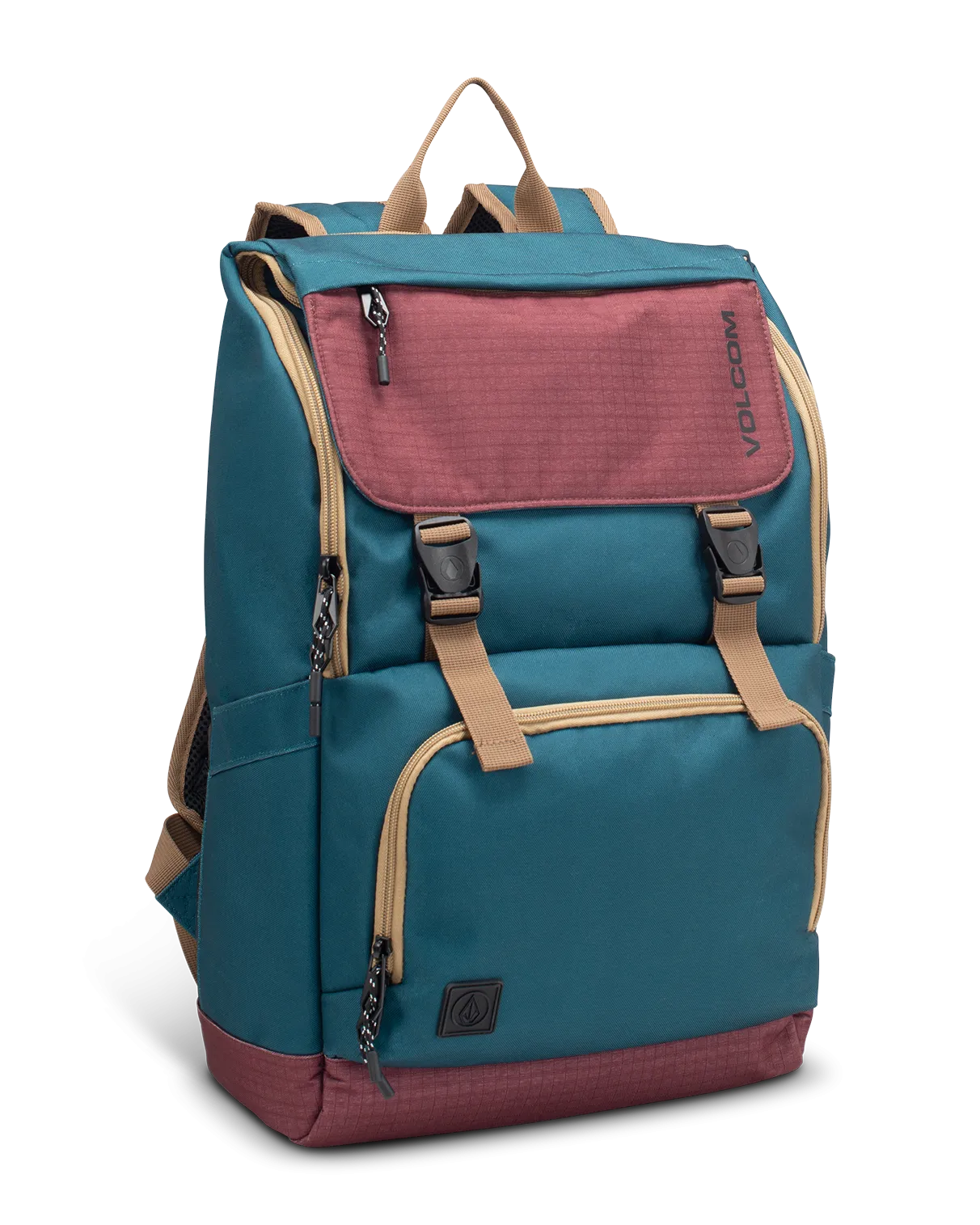 Charter Fold Over Backpack in Merlot