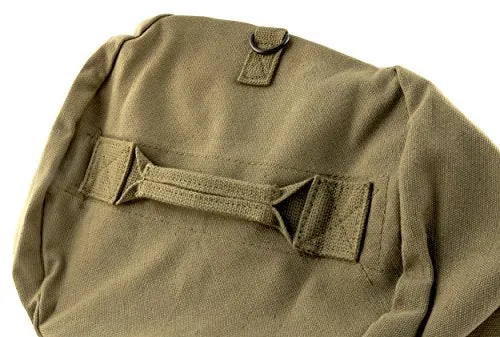 Deluxe Duffel Bag w/Zipper, Olive Green - 50"X18"X18"