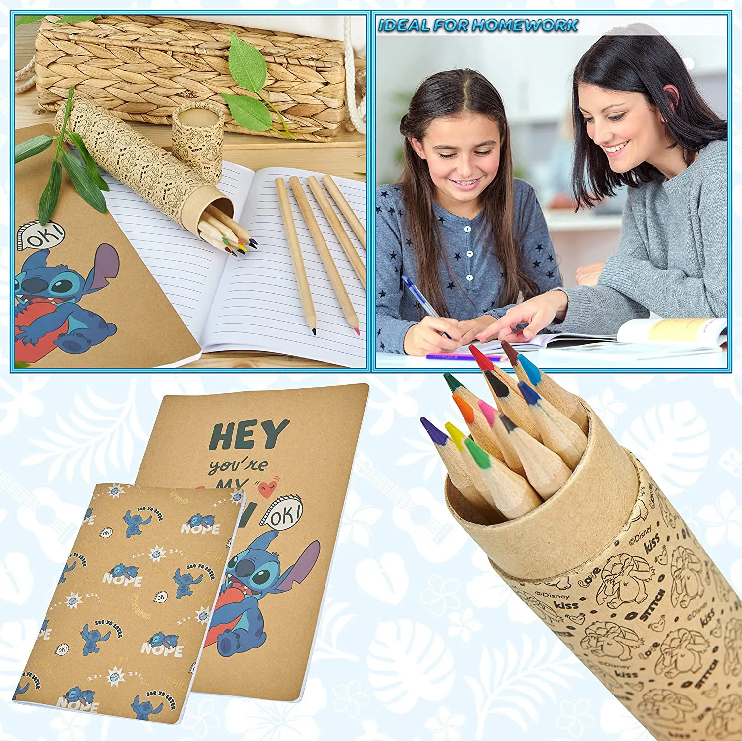 Disney Stitch Stationery - Environmentally Friendly Stationery Set
