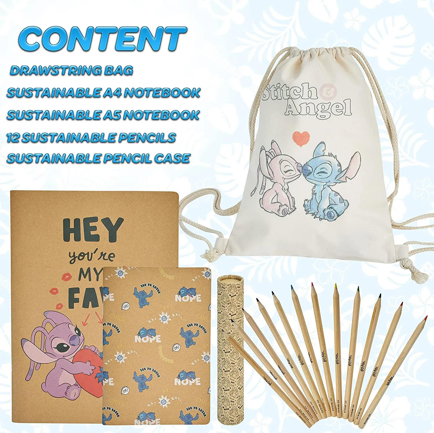 Disney Stitch Stationery - Environmentally Friendly Stationery Set