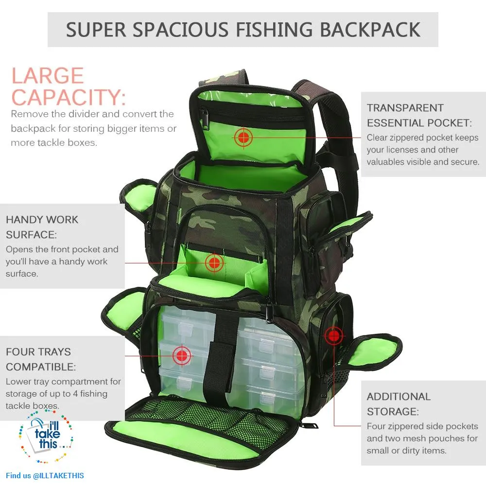 Fishermans backpack, get serious with your Fishing Tackle Organization 🐟