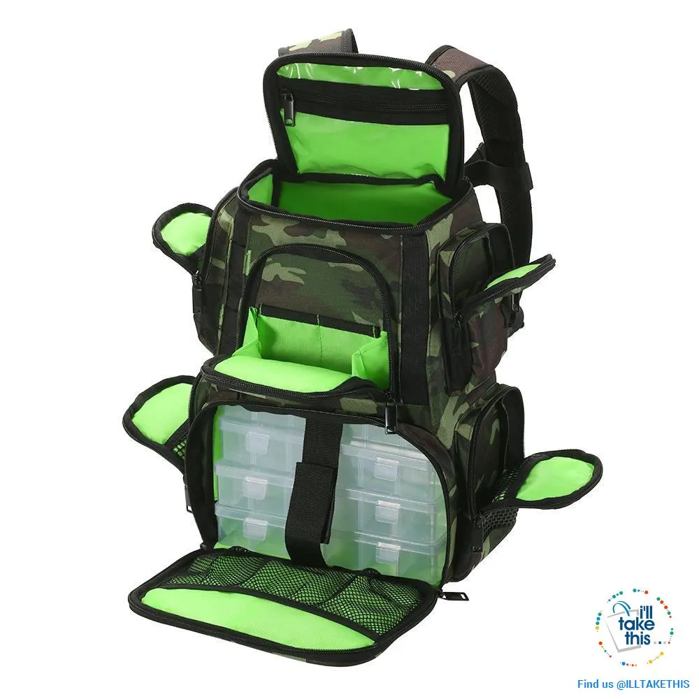 Fishermans backpack, get serious with your Fishing Tackle Organization 🐟