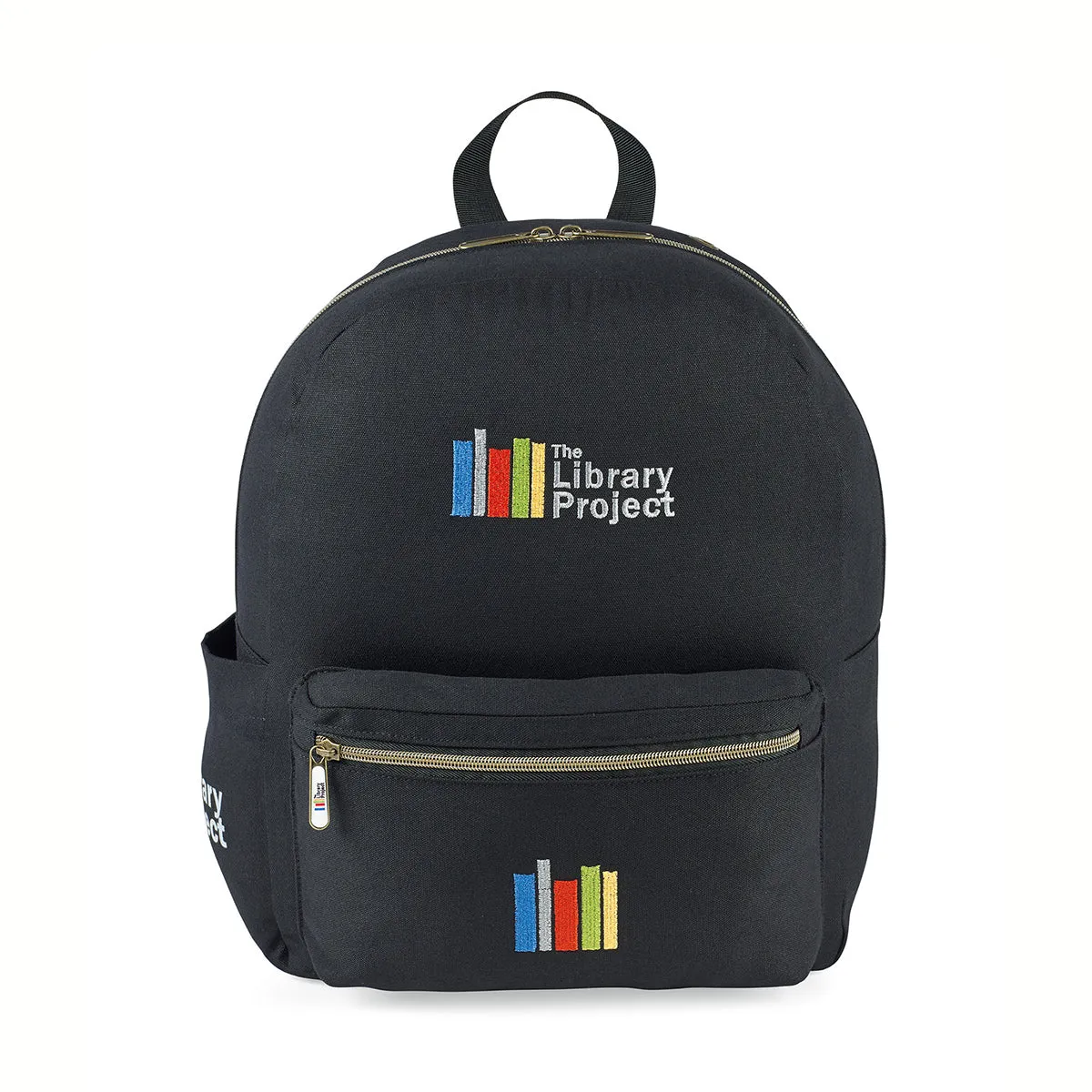 Gemline Black Russel Cotton Backpack
