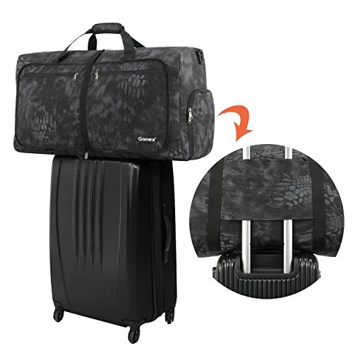 Gonex Cordura Duffle Bag, Packable Travel Duffel Water Resistant, 60L(Typhon)