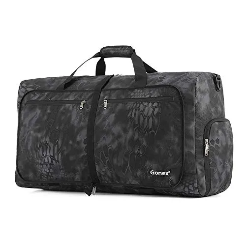 Gonex Cordura Duffle Bag, Packable Travel Duffel Water Resistant, 60L(Typhon)
