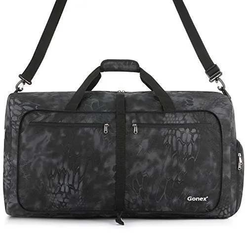 Gonex Cordura Duffle Bag, Packable Travel Duffel Water Resistant, 60L(Typhon)