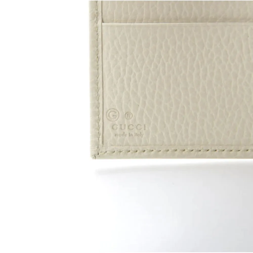 Gucci Elegant Ivory Leather Bifold Wallet