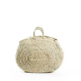 Handmade Palm Leaf Basket – Oval Small