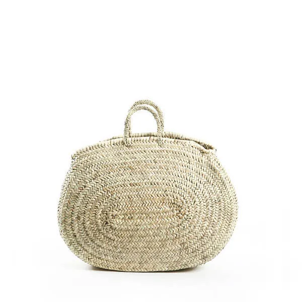 Handmade Palm Leaf Basket – Oval Small