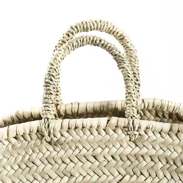 Handmade Palm Leaf Basket – Oval Small