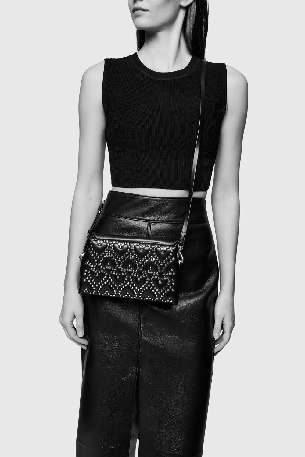 Heart Studded Crossbody