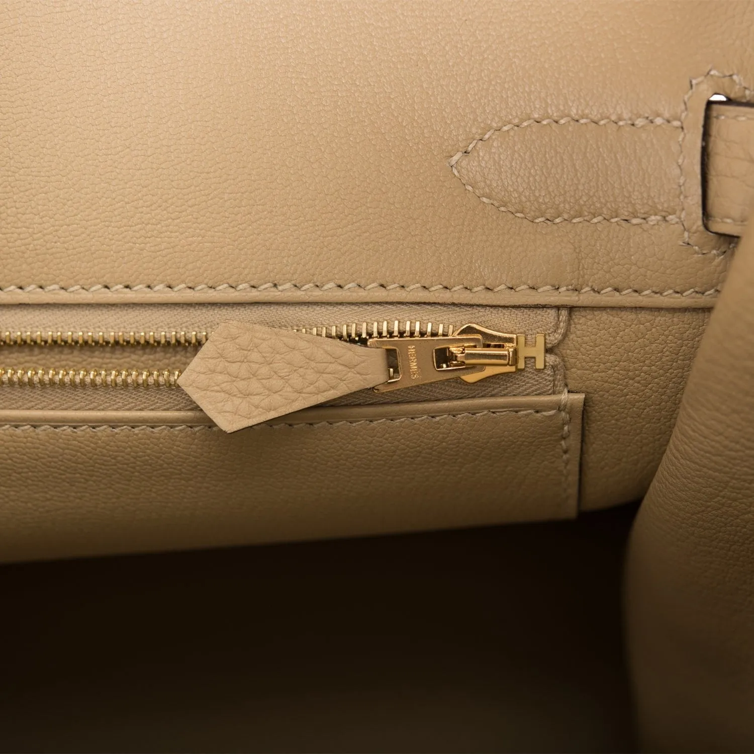 Hermes Birkin 30 Trench Clemence Gold Hardware