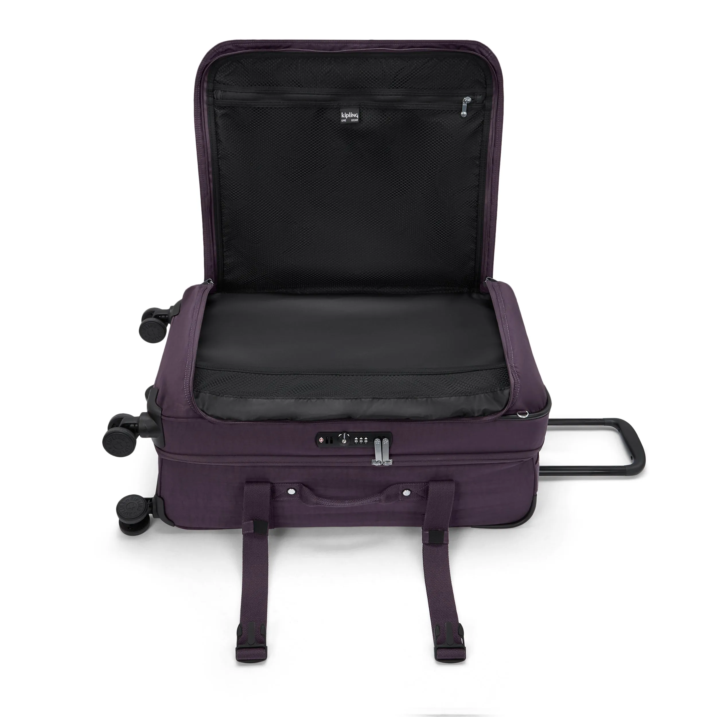 Kipling Spontaneous M Ultimate Plum Medium Wheeled Luggage I6918-67U