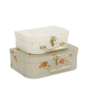 Konges Sløjd 2 Pack Suitcase Foxie/Etile Bleu