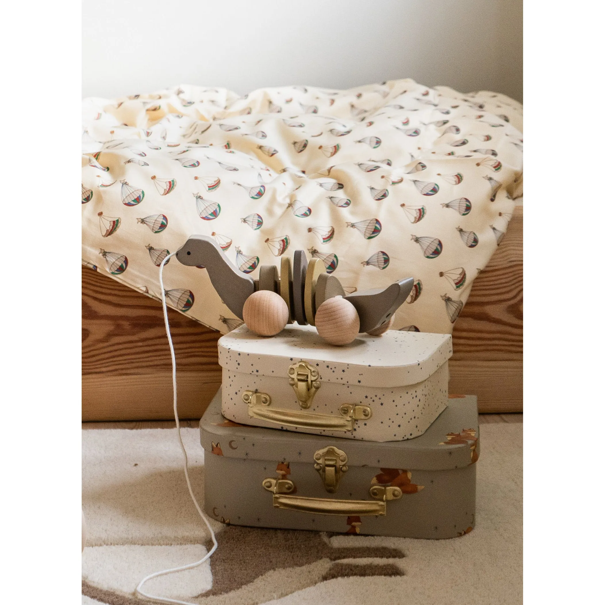 Konges Sløjd 2 Pack Suitcase Foxie/Etile Bleu